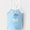 Blukids Canotta in costina di cotone stretch bambina- T-shirt