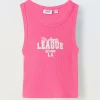 Blukids Canotta in costina di cotone stretch ragazza- T-shirt