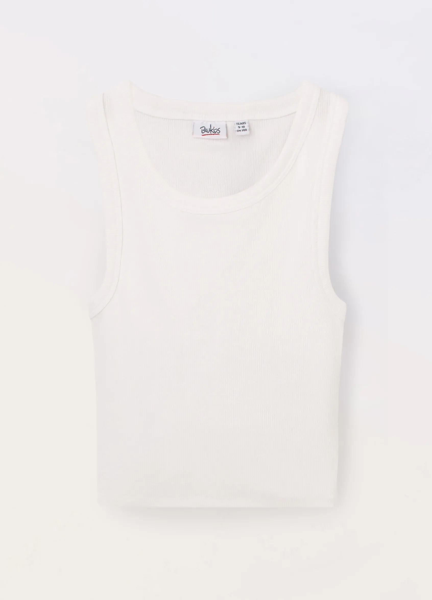 Blukids Canotta in costina di cotone stretch ragazza- T-shirt