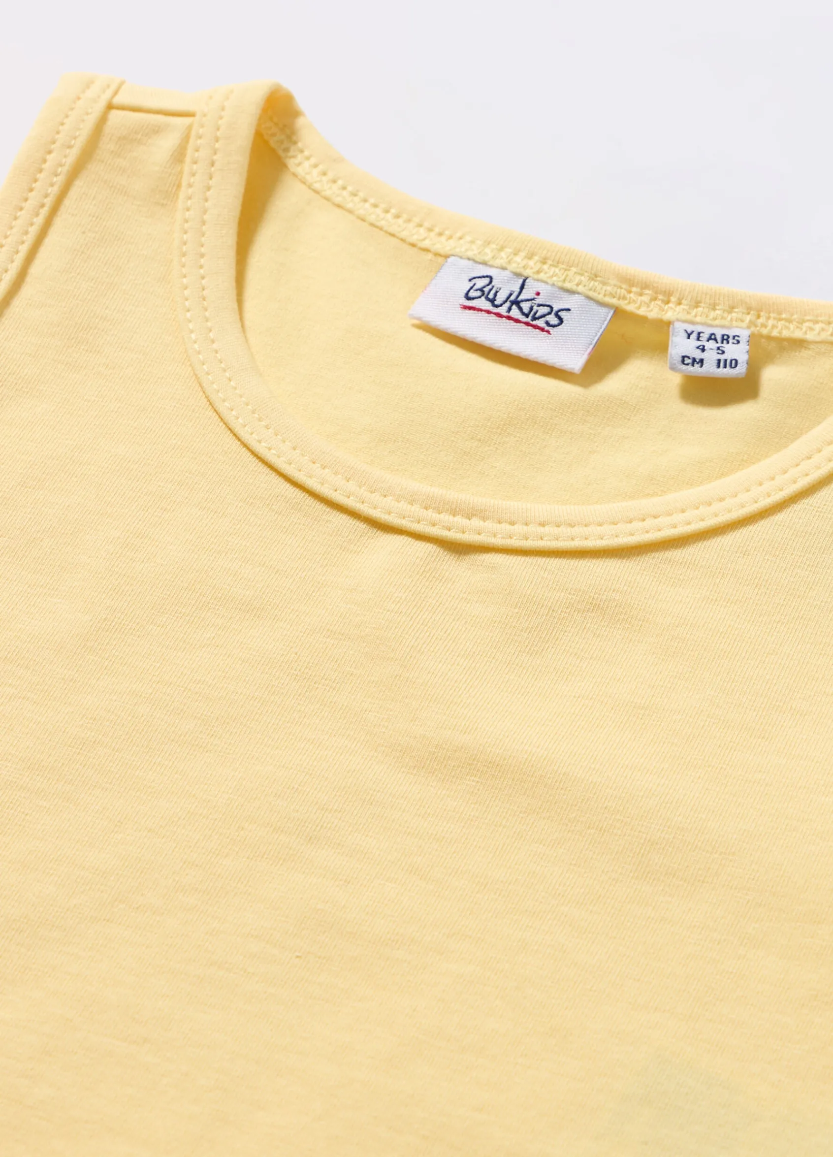 Blukids Canotta in jersey di cotone stretch bambina- T-shirt