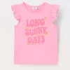Blukids Canotta in jersey di puro cotone bambina- T-shirt
