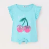 Blukids Canotta in jersey di puro cotone bambina- T-shirt