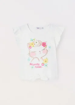 Blukids Canotta in jersey di puro cotone bambina- T-shirt