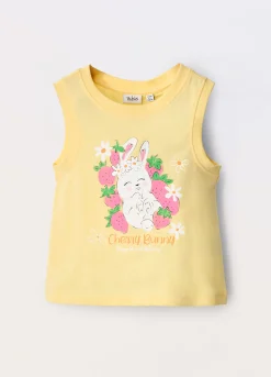 Blukids Canotta in jersey di puro cotone bambina- T-shirt