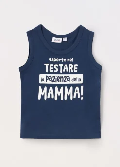 Blukids Canotta in jersey di puro cotone neonato- T-shirt