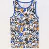 Blukids Canotta in jersey di puro cotone ragazzo- T-shirt
