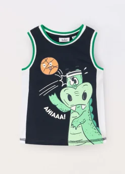 Blukids Canotta in jersey di puro cotone neonato- T-shirt