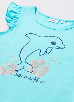 Blukids Canotta in jersey di puro cotone bambina- T-shirt