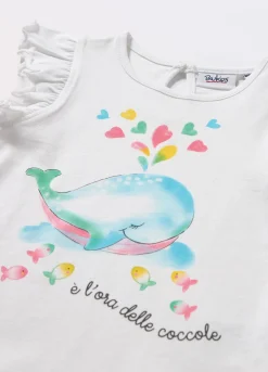 Blukids Canotta in jersey di puro cotone neonata- T-shirt
