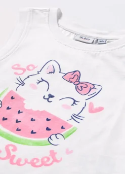 Blukids Canotta in jersey di puro cotone bambina- T-shirt