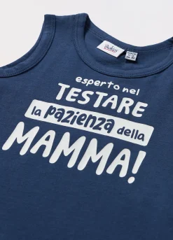 Blukids Canotta in jersey di puro cotone neonato- T-shirt