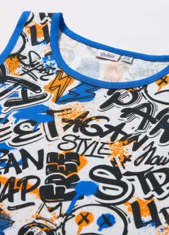 Blukids Canotta in jersey di puro cotone ragazzo- T-shirt