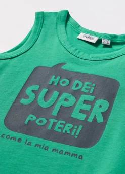 Blukids Canotta in jersey di puro cotone neonato- T-shirt
