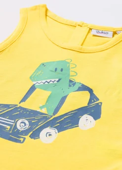 Blukids Canotta in jersey di puro cotone neonato- T-shirt