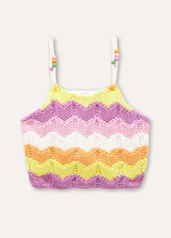 Blukids Canotta in puro cotone tricot bambina- T-shirt