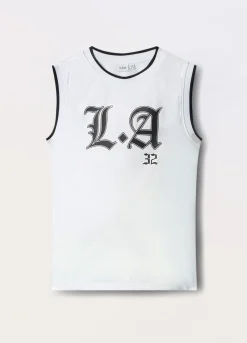 Blukids Canotta in tessuto mesh ragazzo- T-shirt