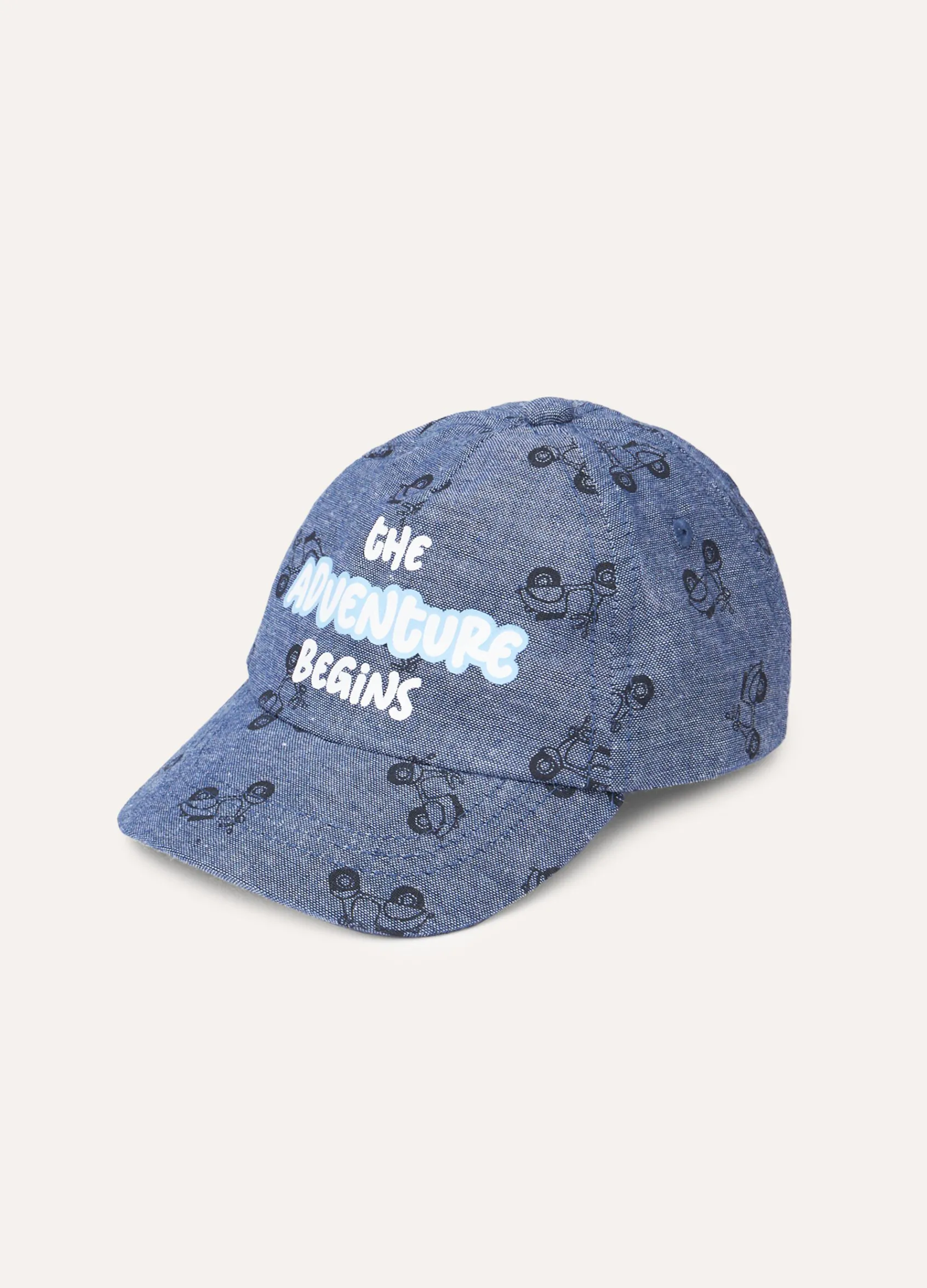 Blukids Cappello da baseball in puro cotone neonato- Accessori