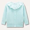 Blukids Cardigan in ciniglia tricot con rouches neonata- Maglioncini
