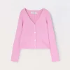 Blukids Cardigan in costina misto viscosa bambina- Maglioni