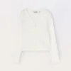 Blukids Cardigan in costina misto viscosa bambina- Maglioni
