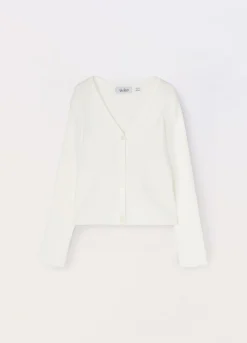 Blukids Cardigan in costina misto viscosa bambina- Maglioni