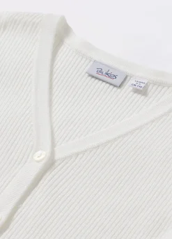 Blukids Cardigan in costina misto viscosa bambina- Maglioni