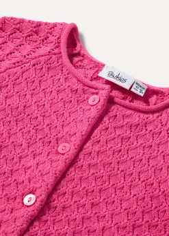 Blukids Cardigan tricot in puro cotone neonata- Maglioncini