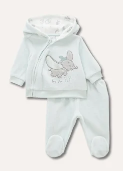 Blukids Completino in velours con ricami neonato- Completini