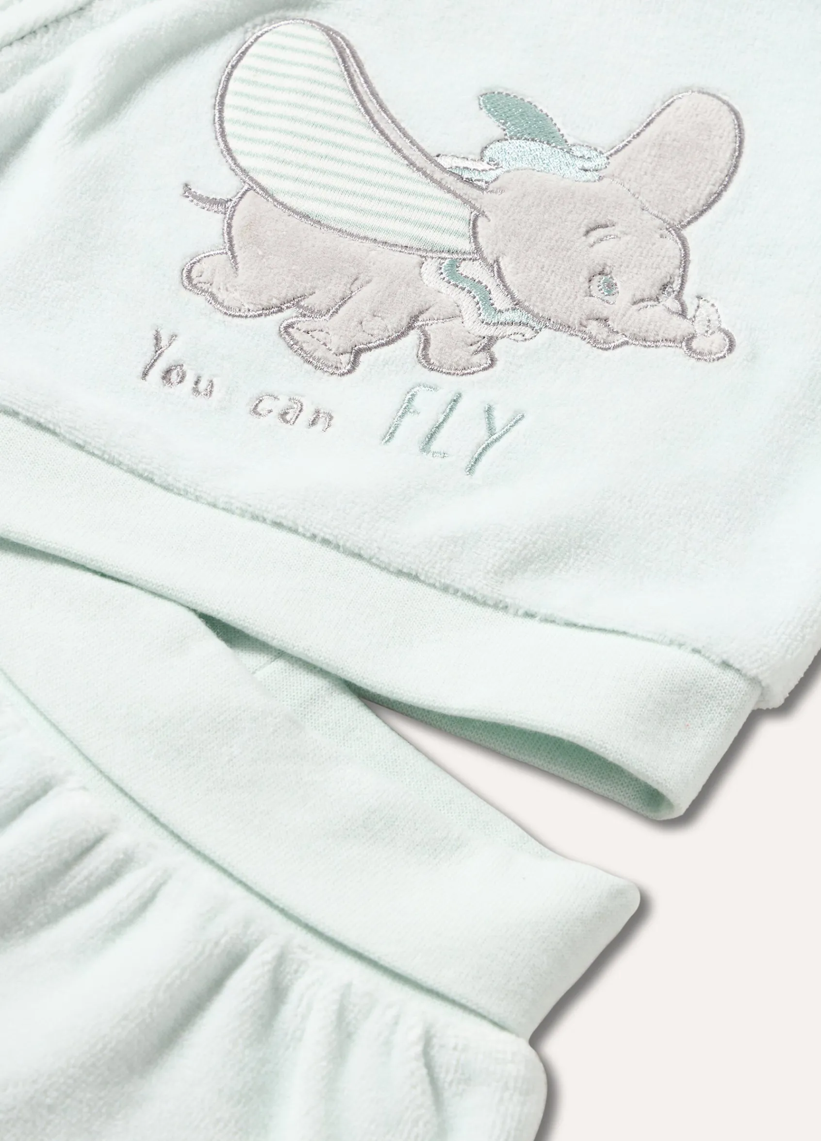 Blukids Completino in velours con ricami neonato- Completini