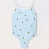 Blukids Costume intero a righe neonata- Costumi