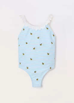 Blukids Costume intero a righe neonata- Costumi