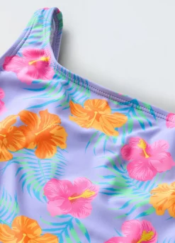 Blukids Costume intero con cut out laterale ragazza- Mare