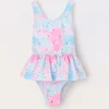Blukids Costume intero con stampa bambina- Mare