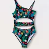Blukids Costume intero floreale ragazza- Mare