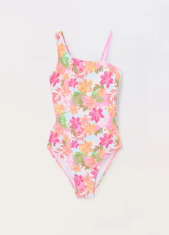 Blukids Costume intero floreale ragazza- Mare