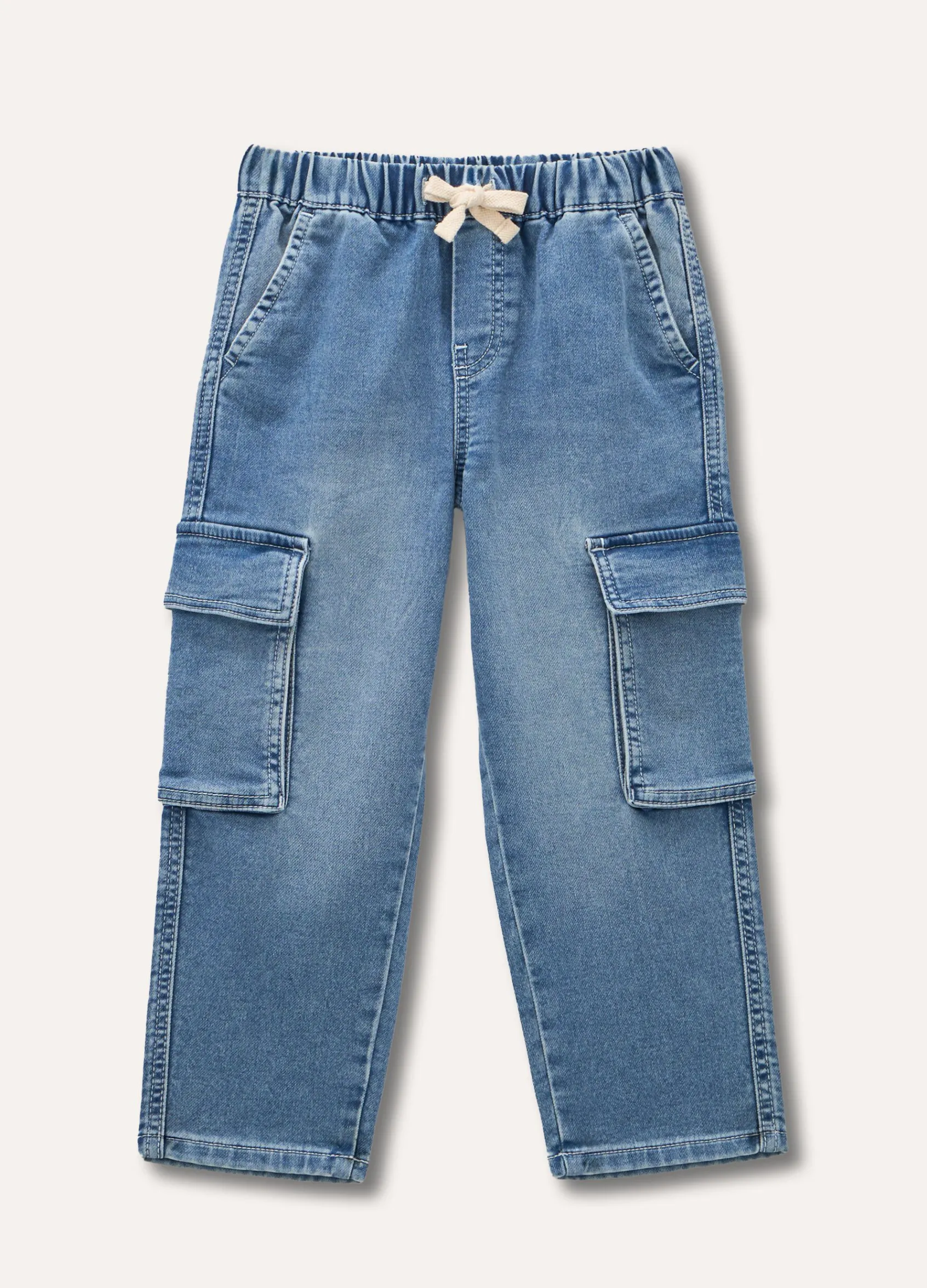 Blukids Denim cargo bambino-Bambino Jeans