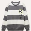 Blukids Felpa a righe in misto cotone ragazzo- Felpe