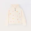 Blukids Felpa con cappuccio in french terry di misto cotone bambina- Felpe