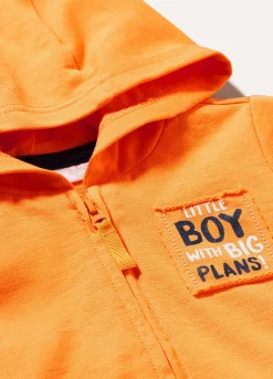 Blukids Felpa con cappuccio in puro cotone neonata- Felpe