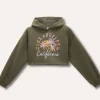 Blukids Felpa crop con cappuccio ragazza- Felpe