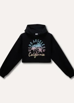 Blukids Felpa crop con cappuccio ragazza- Felpe
