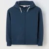Blukids Felpa full zip con capaccio ragazzo- Felpe