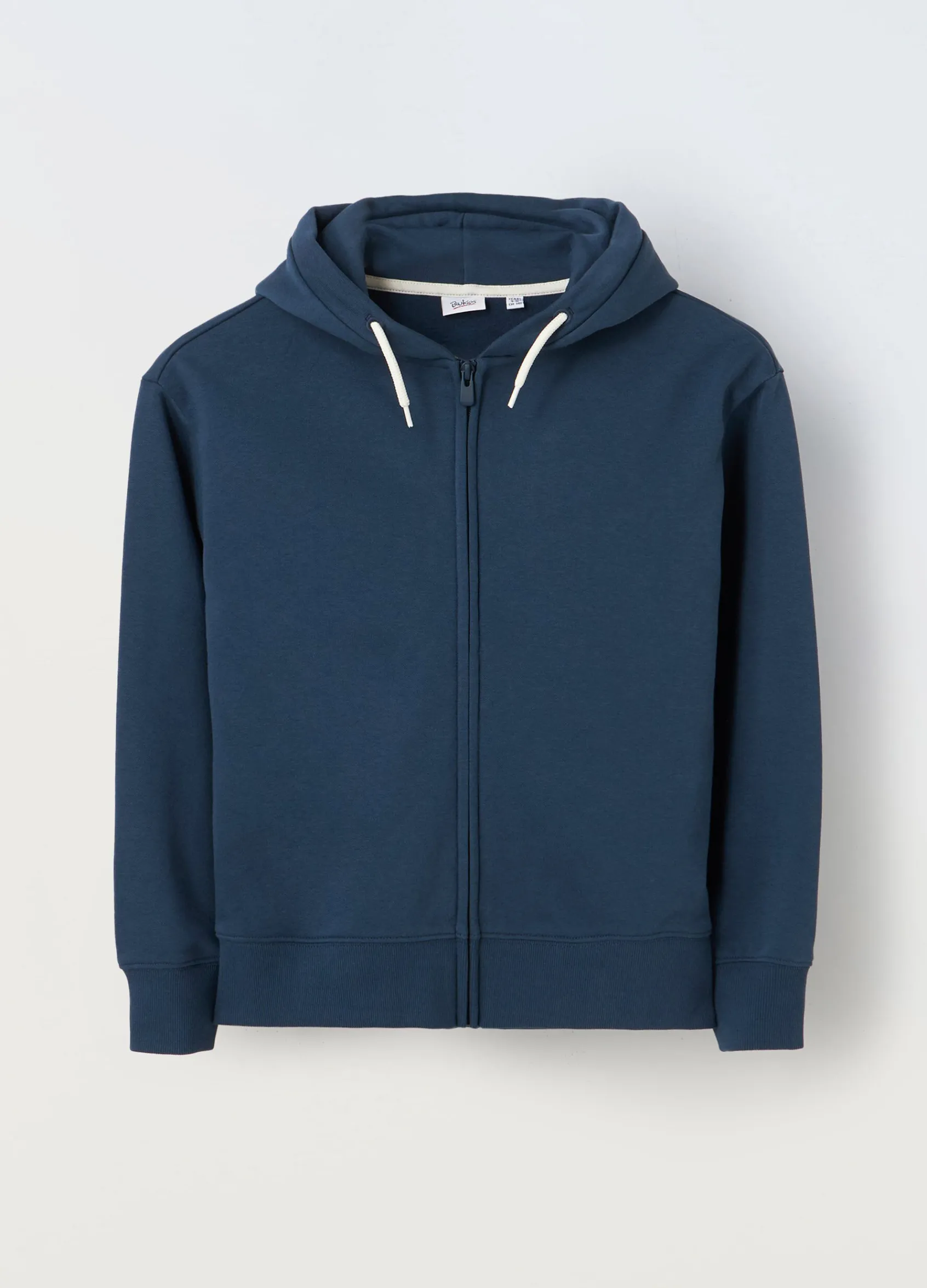 Blukids Felpa full zip con capaccio ragazzo- Felpe