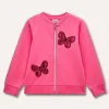 Blukids Felpa full zip in cotone stretch bambina- Felpe