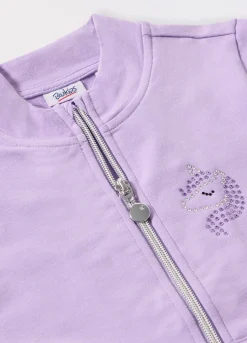 Blukids Felpa full zip in cotone stretch ragazza- Felpe