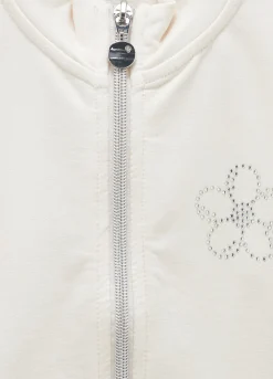 Blukids Felpa full-zip in cotone stretch bambina- Felpe
