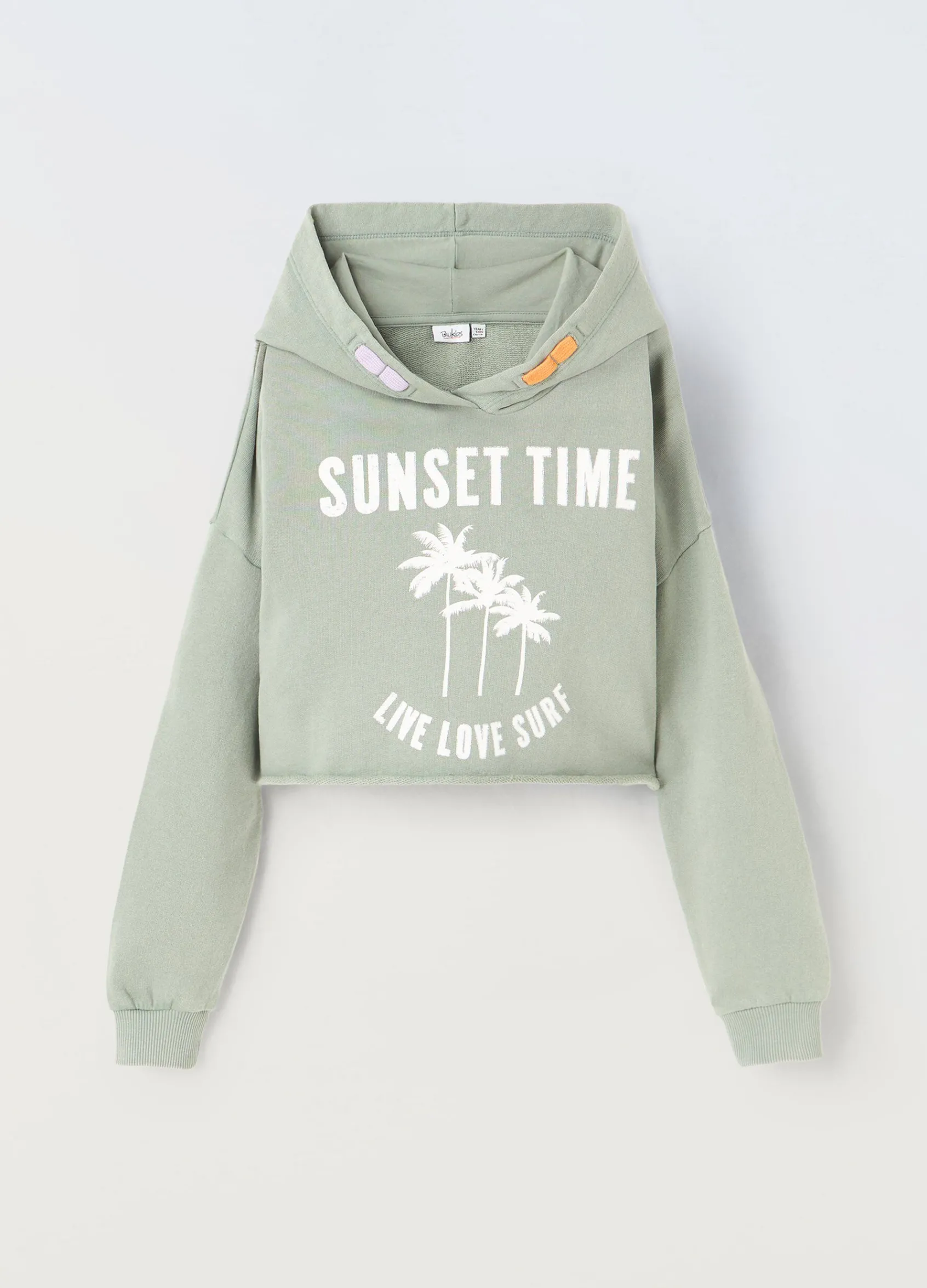 Blukids Felpa in cotone con cappuccio ragazza- Felpe