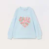 Blukids Felpa in french terry di misto cotone bambina- Felpe