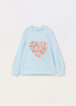 Blukids Felpa in french terry di misto cotone bambina- Felpe