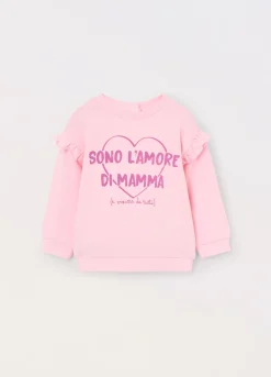 Blukids Felpa in french terry di puro cotone neonata- Felpe